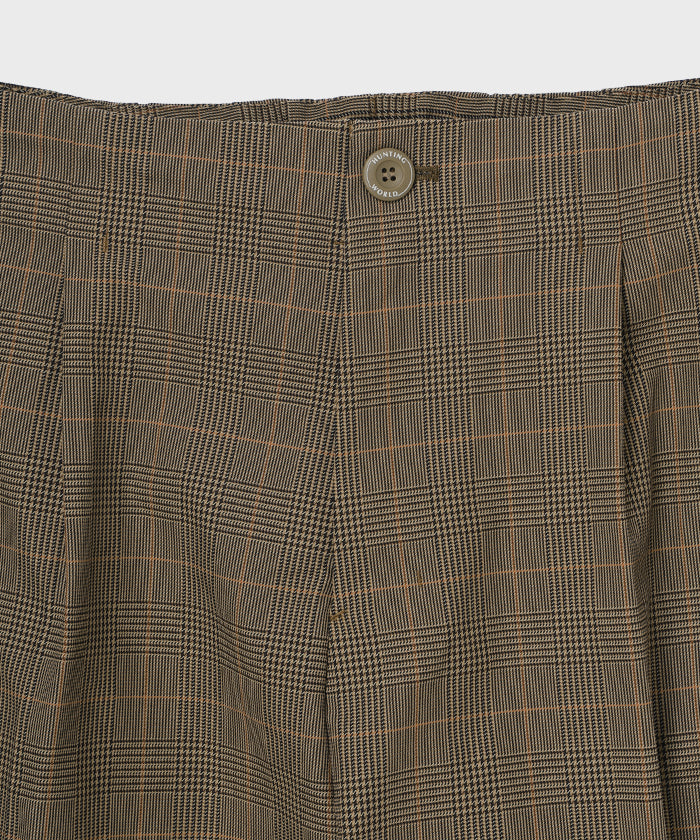 CRAFTED BY DESCENTE.LAB[ATYストレッチウーブン ワンタックカーブパンツ FLP04M]グレー6234600705メンズ