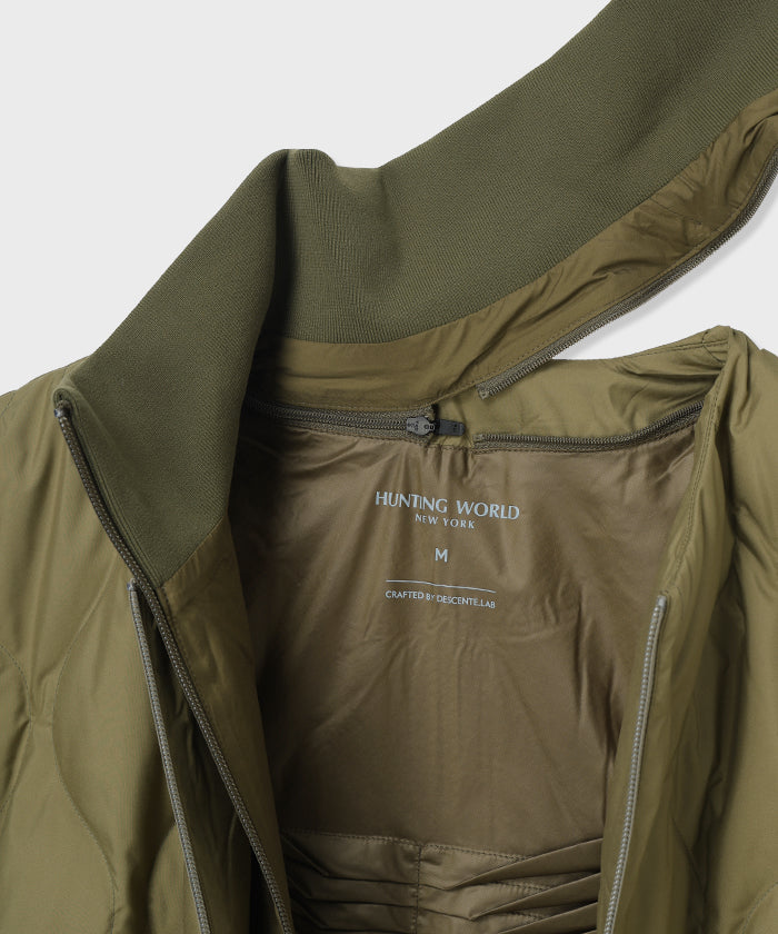 CRAFTED BY DESCENTE.LAB[インナーダウンロングスリーブシャツ FTZ45M]オリーブ6234601046メンズ