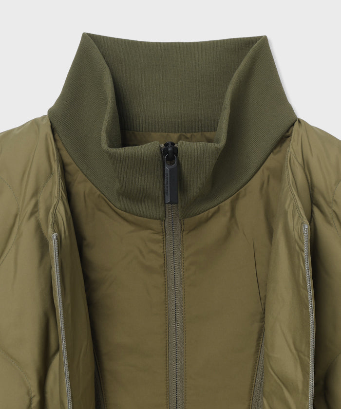 CRAFTED BY DESCENTE.LAB[インナーダウンロングスリーブシャツ FTZ45M]オリーブ6234601046メンズ