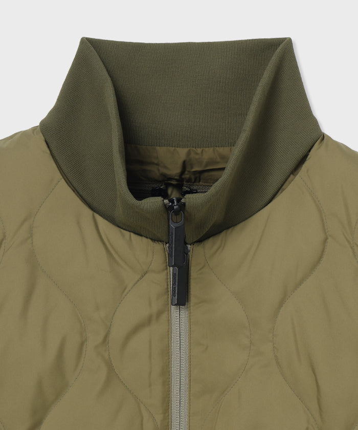 CRAFTED BY DESCENTE.LAB[インナーダウンロングスリーブシャツ FTZ45M]オリーブ6234601046メンズ