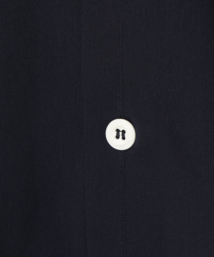 CRAFTED BY DESCENTE.LAB[タイプライタークロス ボクシーフィット長袖シャツ FLS71M]ネイビー6234601378メンズ