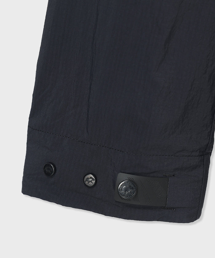 CRAFTED BY DESCENTE.LAB[リンクルリップストップ エアリーパッカブルジャケット FJK40M]ブラック6234600908メンズ
