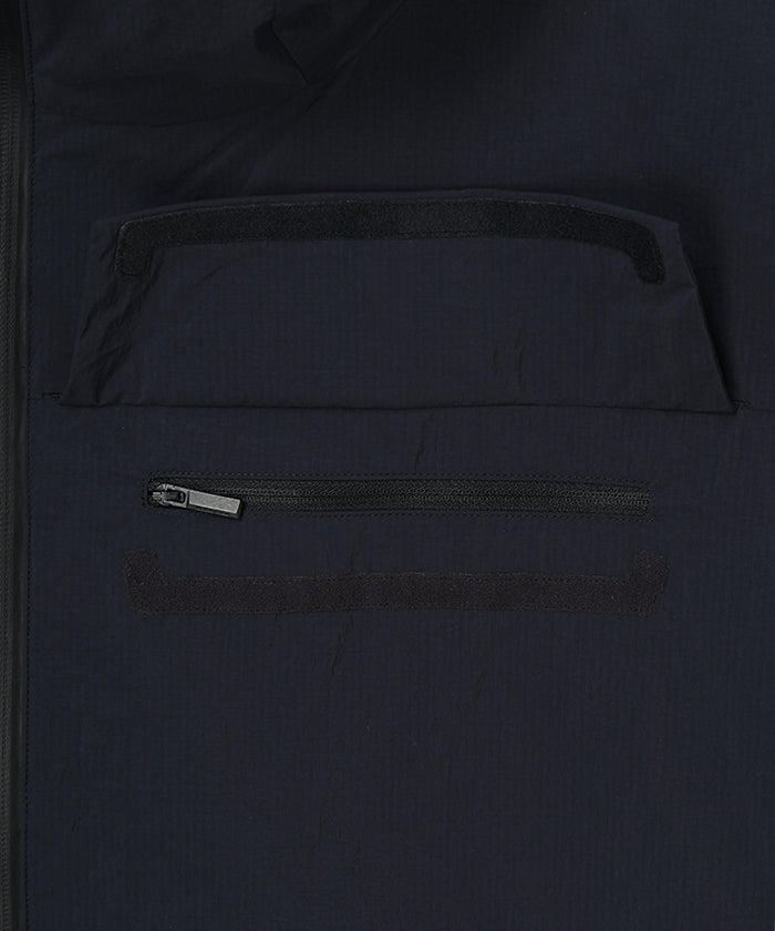 CRAFTED BY DESCENTE.LAB[リンクルリップストップ エアリーパッカブルジャケット FJK40M]ブラック6234600908メンズ