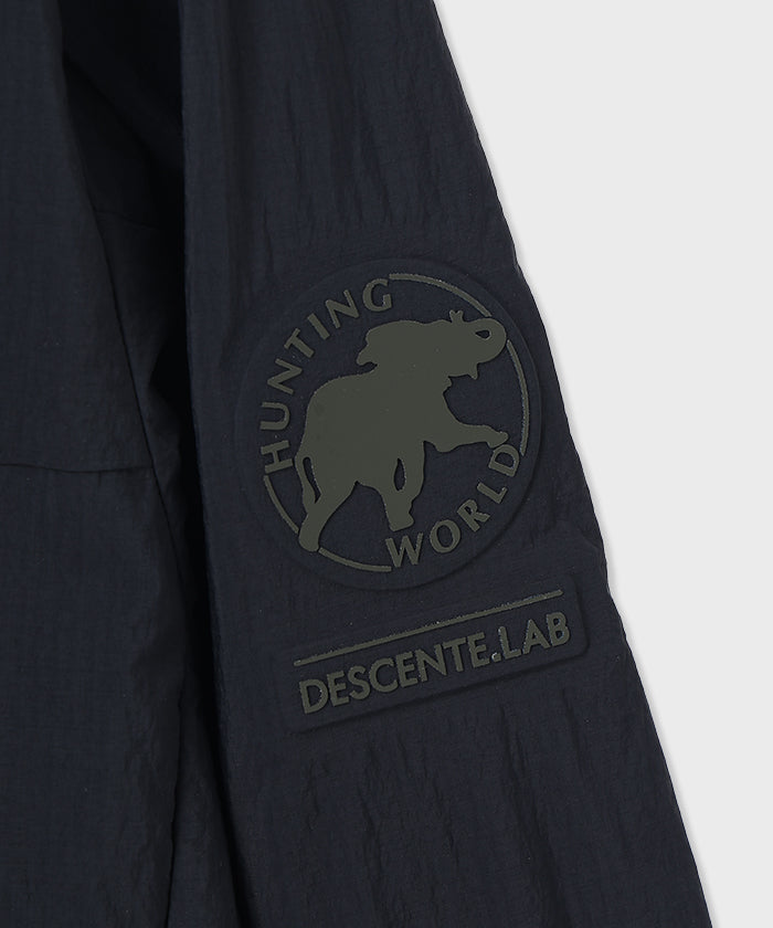 CRAFTED BY DESCENTE.LAB[リンクルリップストップ エアリーパッカブルジャケット FJK40M]ブラック6234600908メンズ