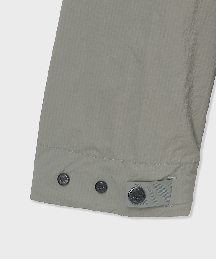 CRAFTED BY DESCENTE.LAB[リンクルリップストップ エアリーパッカブルジャケット FJK40M]グレー6234600905メンズ