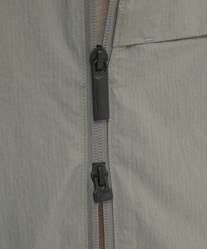 CRAFTED BY DESCENTE.LAB[リンクルリップストップ エアリーパッカブルジャケット FJK40M]グレー6234600905メンズ