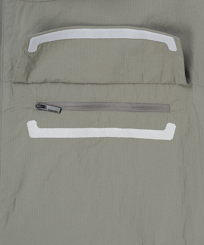 CRAFTED BY DESCENTE.LAB[リンクルリップストップ エアリーパッカブルジャケット FJK40M]グレー6234600905メンズ