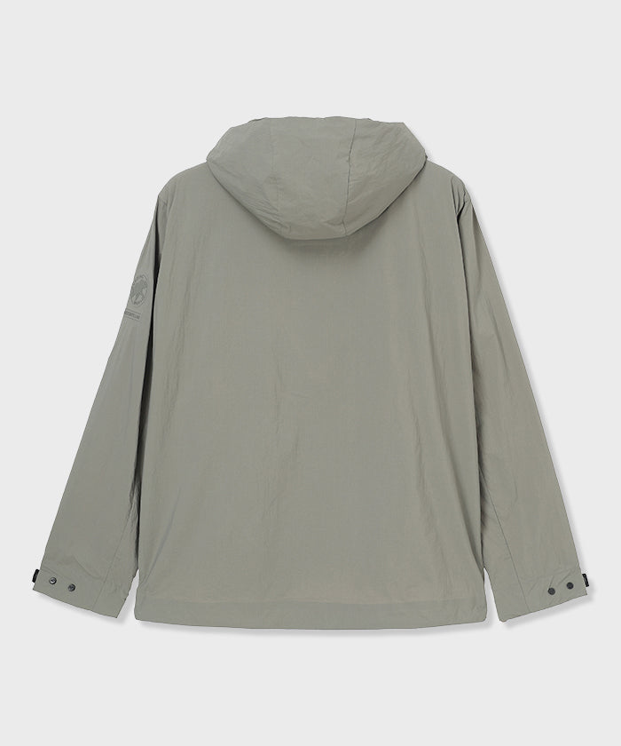 CRAFTED BY DESCENTE.LAB[リンクルリップストップ エアリーパッカブルジャケット FJK40M]グレー6234600905メンズ