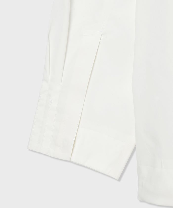 CRAFTED BY DESCENTE.LAB[タイプライタークロス ボクシーフィット長袖シャツ FLS71M]ホワイト6234601300メンズ