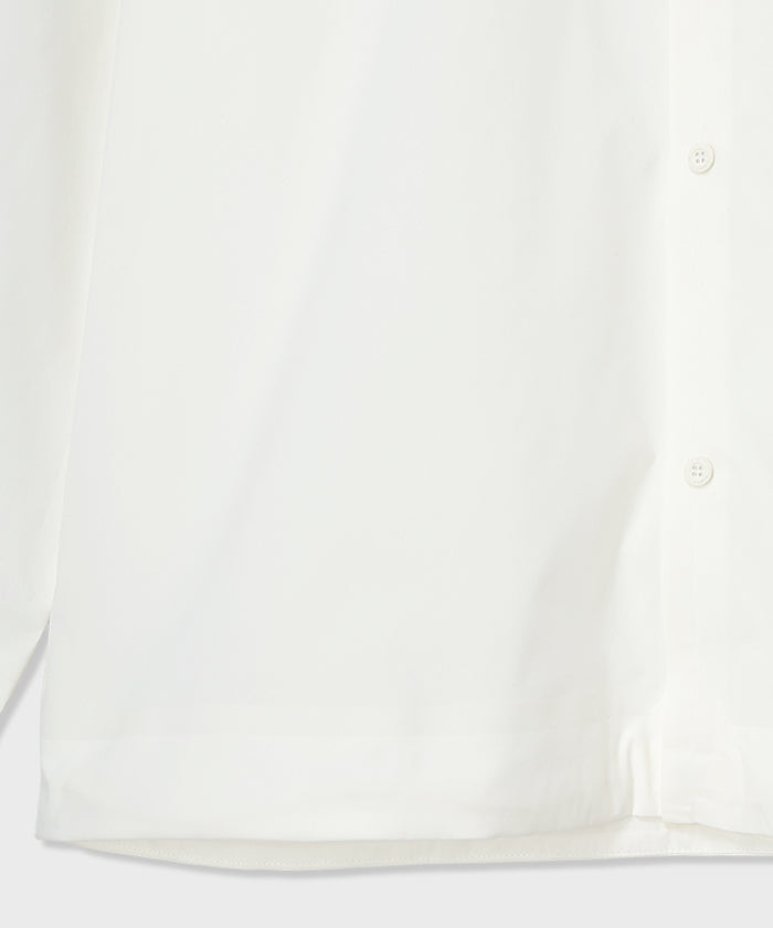 CRAFTED BY DESCENTE.LAB[タイプライタークロス ボクシーフィット長袖シャツ FLS71M]ホワイト6234601300メンズ