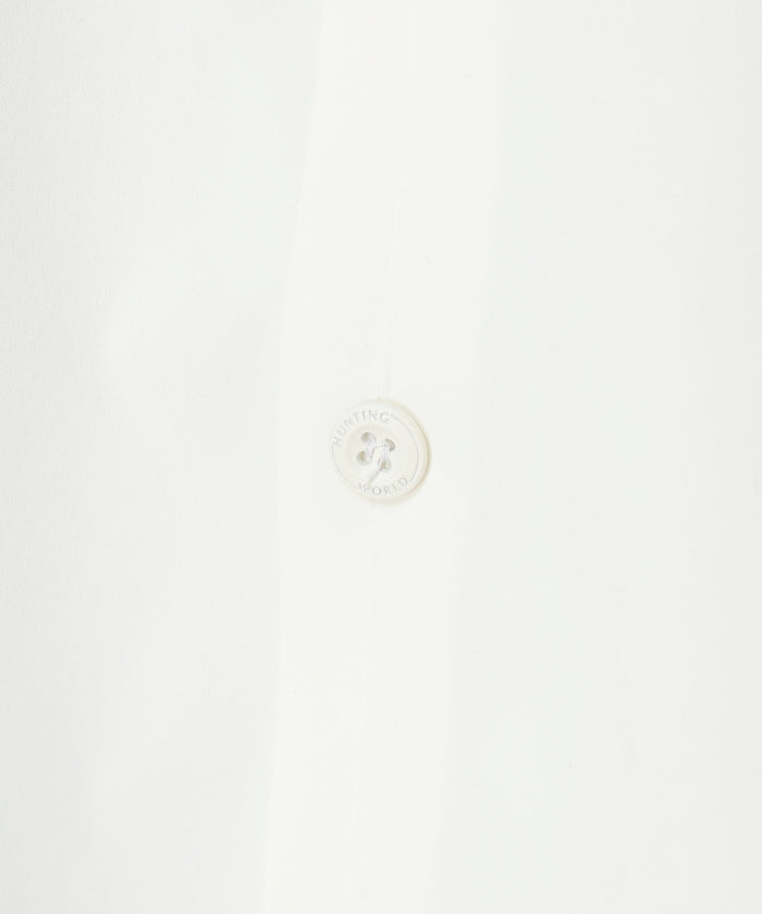CRAFTED BY DESCENTE.LAB[タイプライタークロス ボクシーフィット長袖シャツ FLS71M]ホワイト6234601300メンズ