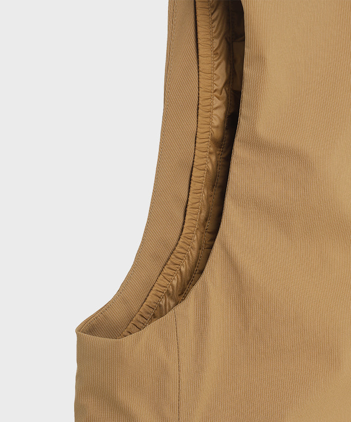 CRAFTED BY DESCENTE.LAB[オルタネイトリーウェーブ ダウンベスト FVE12M]キャメル6234600334メンズ