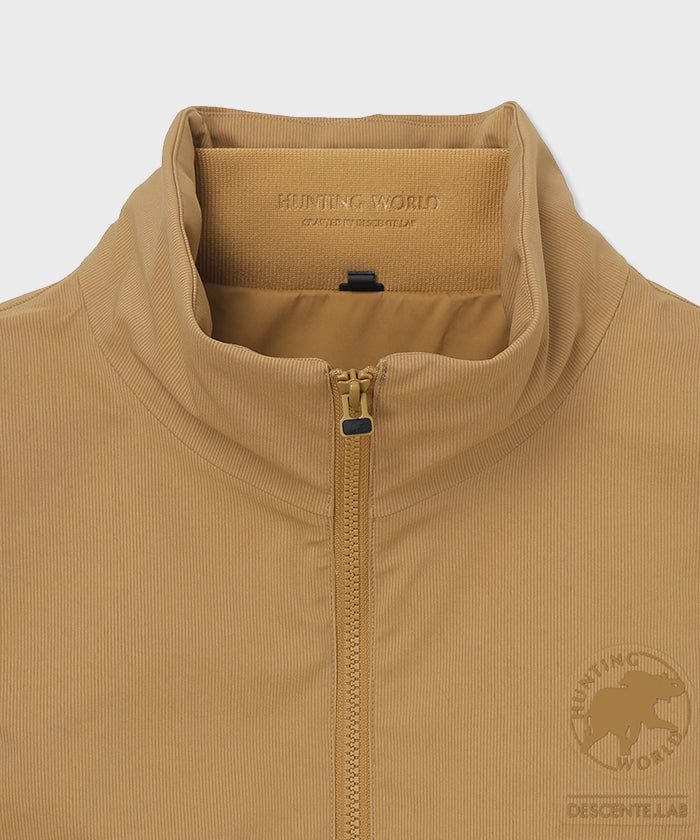 CRAFTED BY DESCENTE.LAB[オルタネイトリーウェーブ ダウンベスト FVE12M]キャメル6234600334メンズ