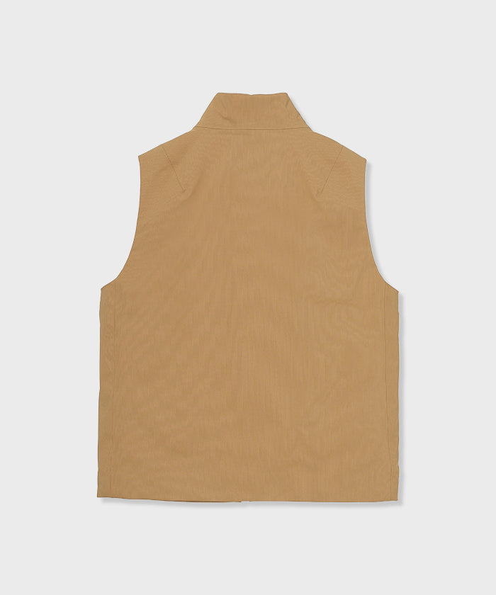 CRAFTED BY DESCENTE.LAB[オルタネイトリーウェーブ ダウンベスト FVE12M]キャメル6234600334メンズ