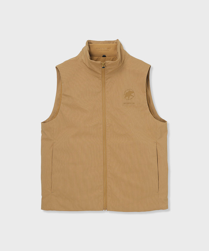 CRAFTED BY DESCENTE.LAB[オルタネイトリーウェーブ ダウンベスト FVE12M]キャメル6234600334メンズ (キャメル)