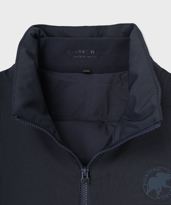CRAFTED BY DESCENTE.LAB[オルタネイトリーウェーブ ダウンベスト FVE12M]ネイビー6234600378メンズ