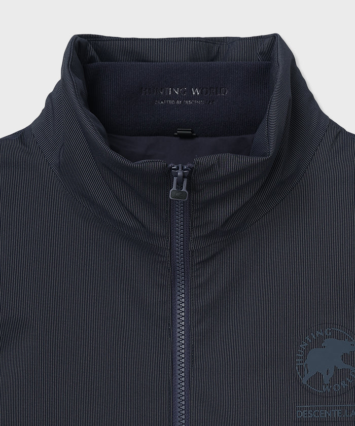 CRAFTED BY DESCENTE.LAB[オルタネイトリーウェーブ ダウンベスト FVE12M]ネイビー6234600378メンズ