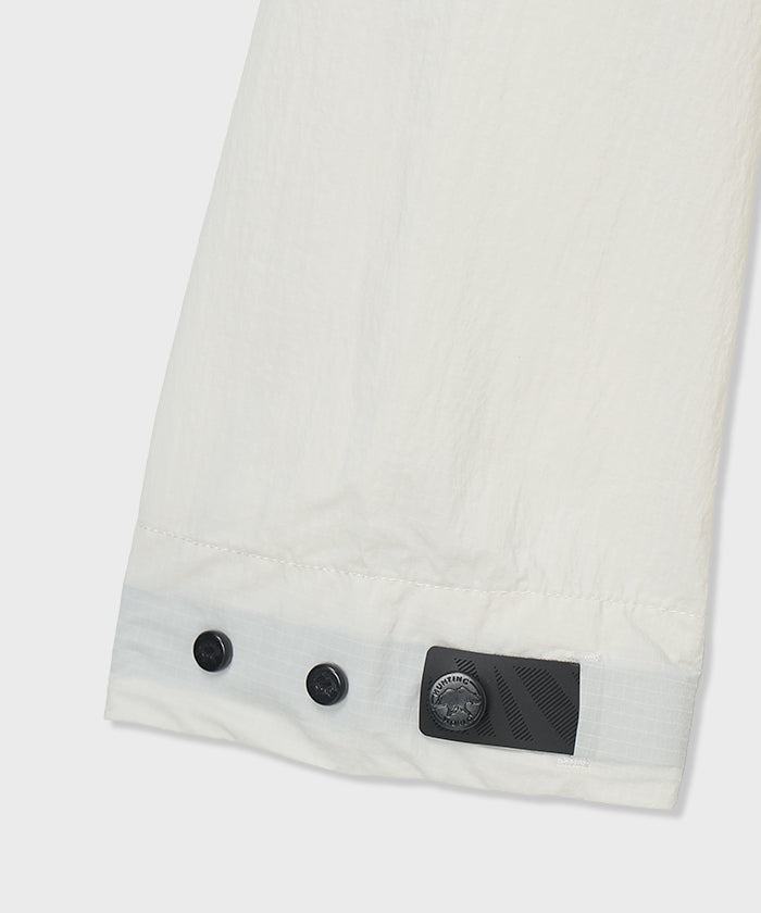 CRAFTED BY DESCENTE.LAB[リンクルリップストップ エアリーパッカブルジャケット FJK40M]ホワイト6234600900メンズ