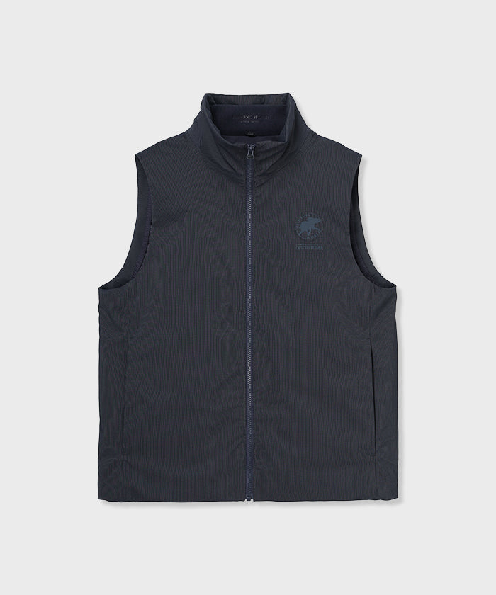 CRAFTED BY DESCENTE.LAB[オルタネイトリーウェーブ ダウンベスト FVE12M]ネイビー6234600378メンズ (ネイビー)