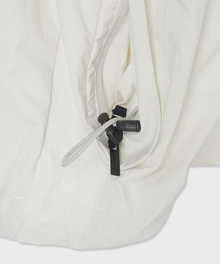CRAFTED BY DESCENTE.LAB[リンクルリップストップ エアリーパッカブルジャケット FJK40M]ホワイト6234600900メンズ