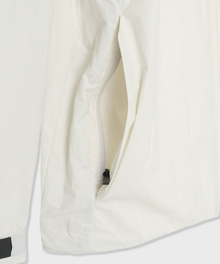 CRAFTED BY DESCENTE.LAB[リンクルリップストップ エアリーパッカブルジャケット FJK40M]ホワイト6234600900メンズ