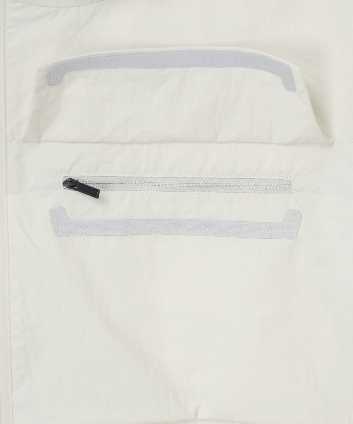 CRAFTED BY DESCENTE.LAB[リンクルリップストップ エアリーパッカブルジャケット FJK40M]ホワイト6234600900メンズ