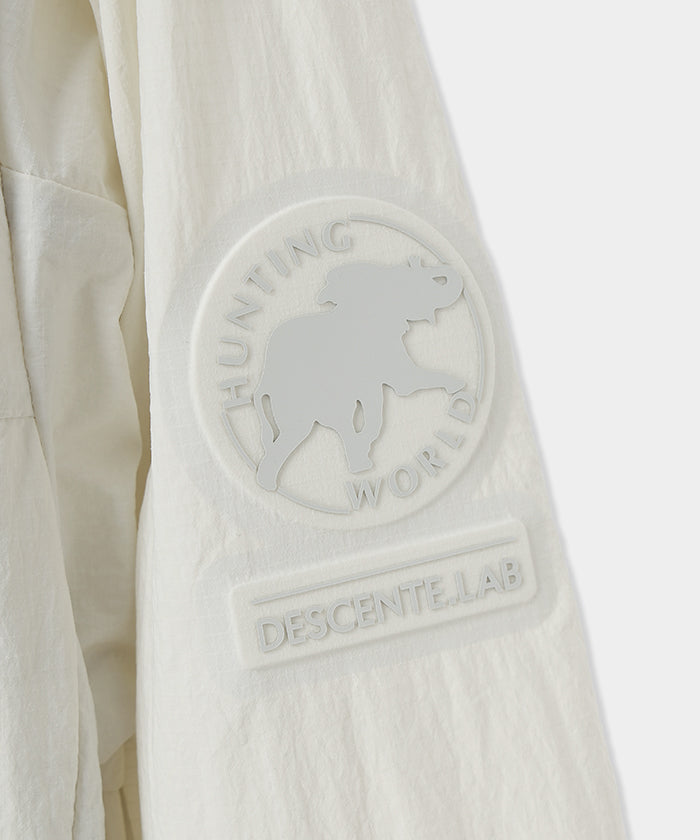 CRAFTED BY DESCENTE.LAB[リンクルリップストップ エアリーパッカブルジャケット FJK40M]ホワイト6234600900メンズ