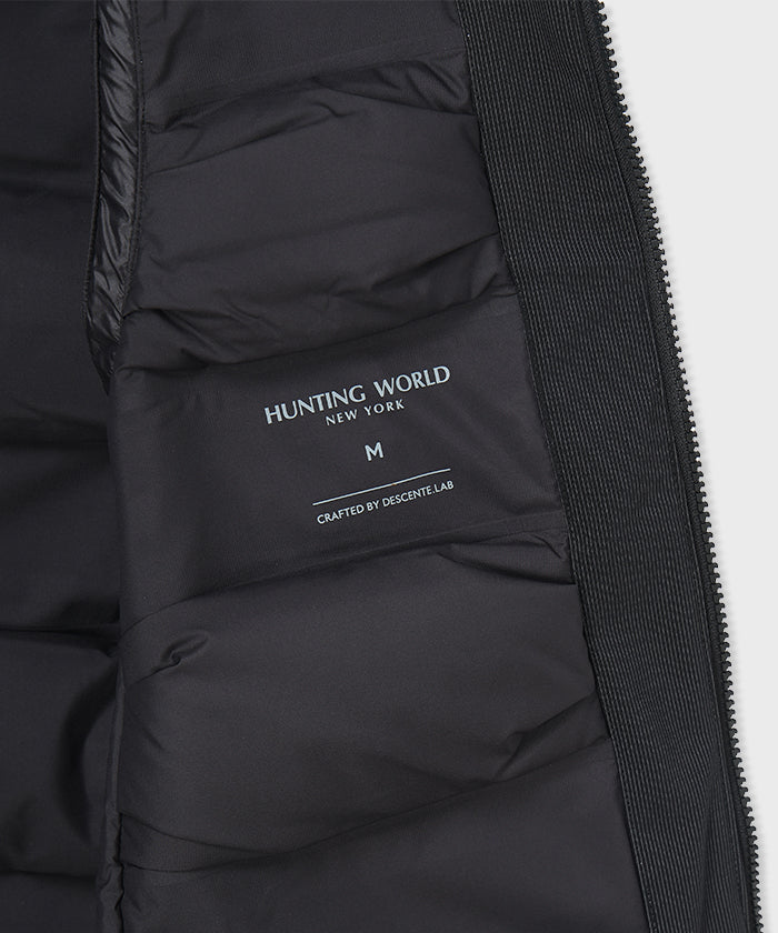 CRAFTED BY DESCENTE.LAB[オルタネイトリーウェーブ ダウンベスト FVE12M]ブラック6234600308メンズ