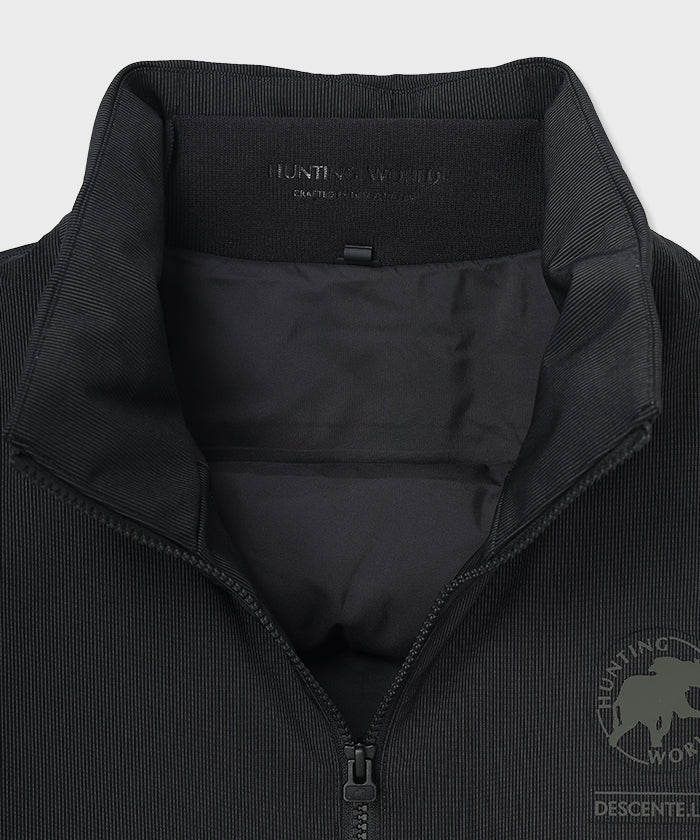 CRAFTED BY DESCENTE.LAB[オルタネイトリーウェーブ ダウンベスト FVE12M]ブラック6234600308メンズ