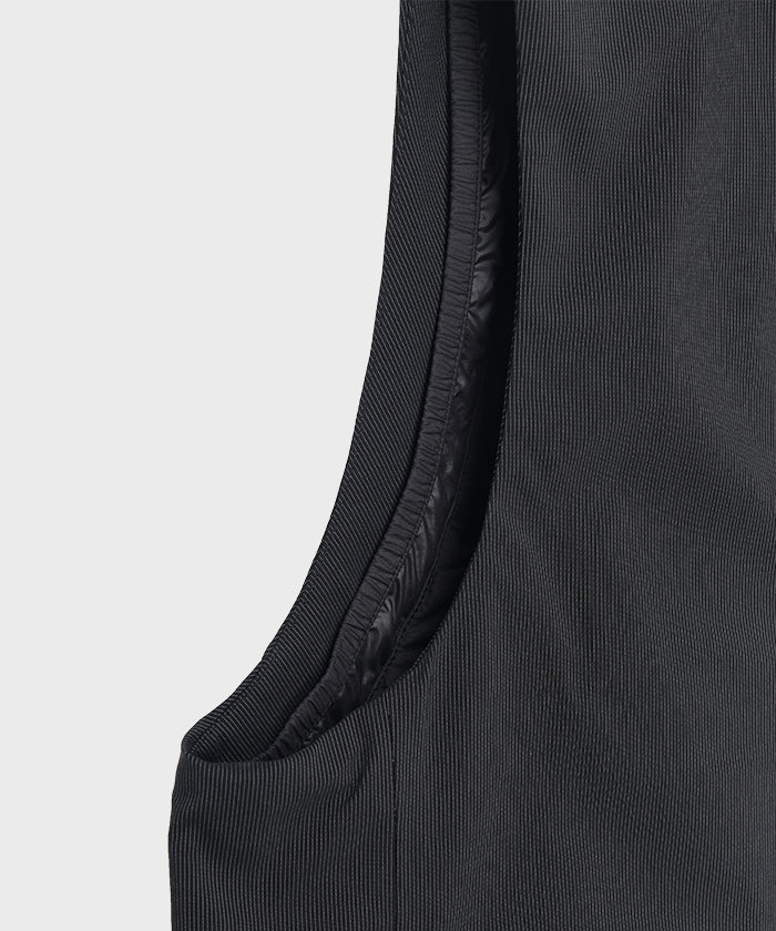 CRAFTED BY DESCENTE.LAB[オルタネイトリーウェーブ ダウンベスト FVE12M]ブラック6234600308メンズ