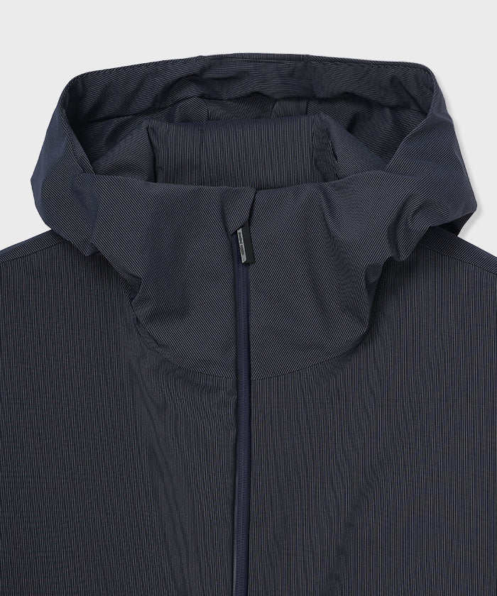 CRAFTED BY DESCENTE.LAB[オルタネイトリーウェーブ ダウンフードジャケット FDJ11M]ネイビー6234600278メンズ