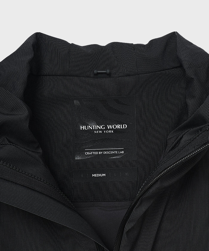 CRAFTED BY DESCENTE.LAB[オルタネイトリーウェーブ ダウンフードジャケット FDJ11M]ブラック6234600208メンズ