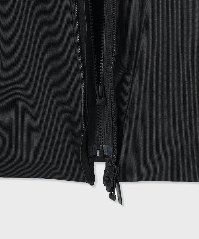 CRAFTED BY DESCENTE.LAB[オルタネイトリーウェーブ ダウンフードジャケット FDJ11M]ブラック6234600208メンズ
