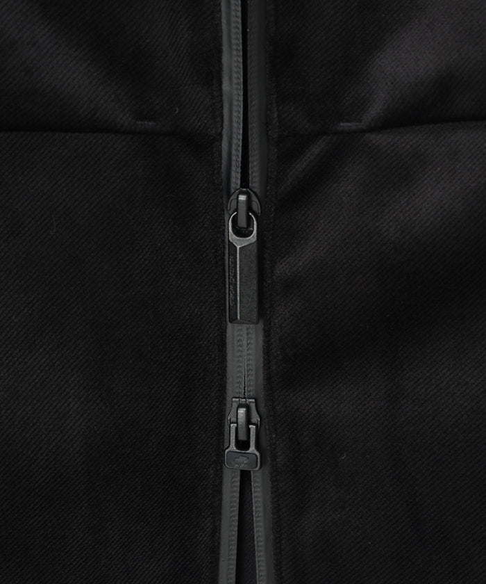 CRAFTED BY DESCENTE.LAB[シンセティック・ベロアツイル ウォータープルーフ ダウンジャケット FDJ10M]ブラック6234600108メンズ