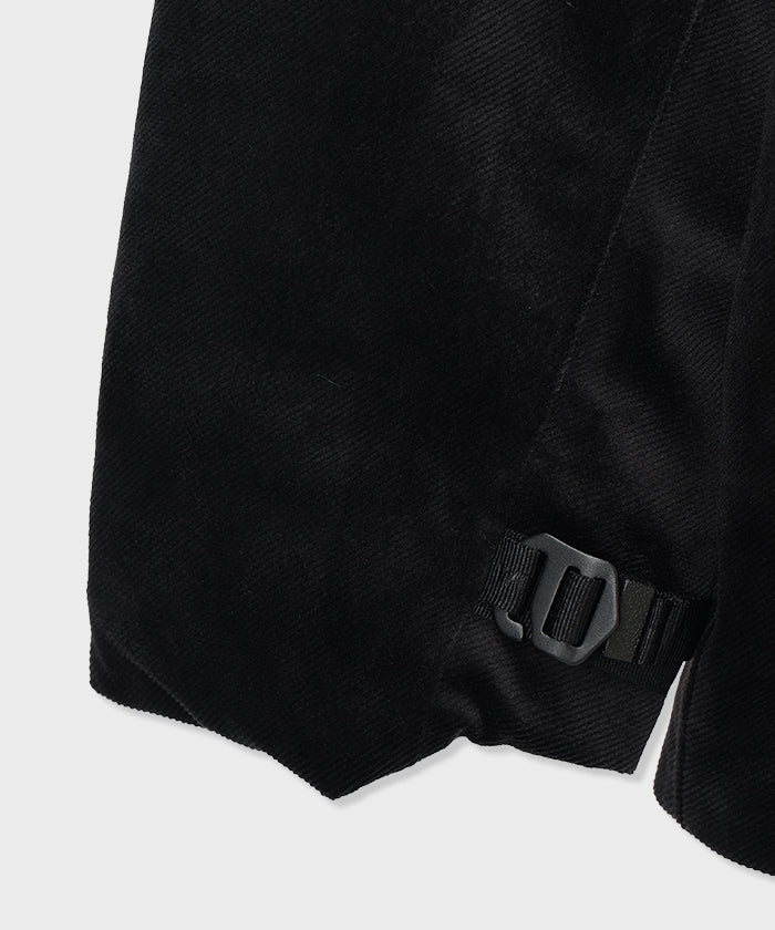 CRAFTED BY DESCENTE.LAB[シンセティック・ベロアツイル ウォータープルーフ ダウンジャケット FDJ10M]ブラック6234600108メンズ