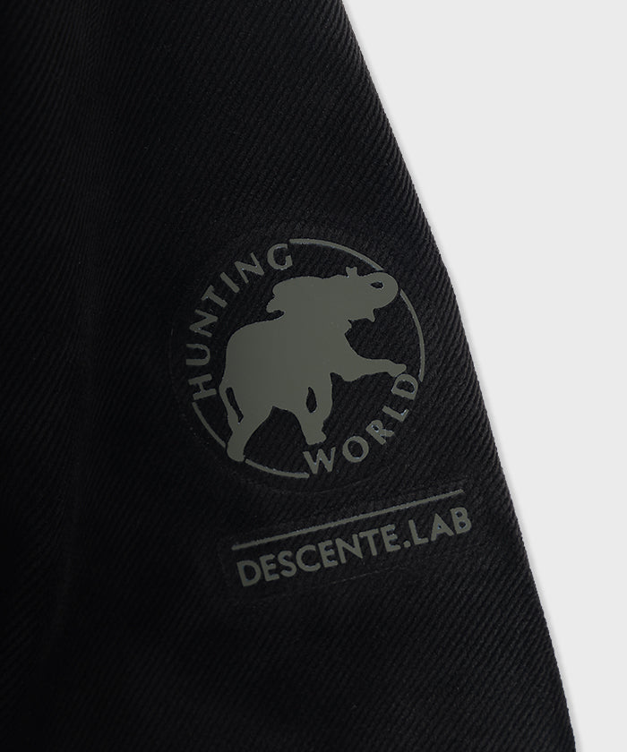CRAFTED BY DESCENTE.LAB[シンセティック・ベロアツイル ウォータープルーフ ダウンジャケット FDJ10M]ブラック6234600108メンズ