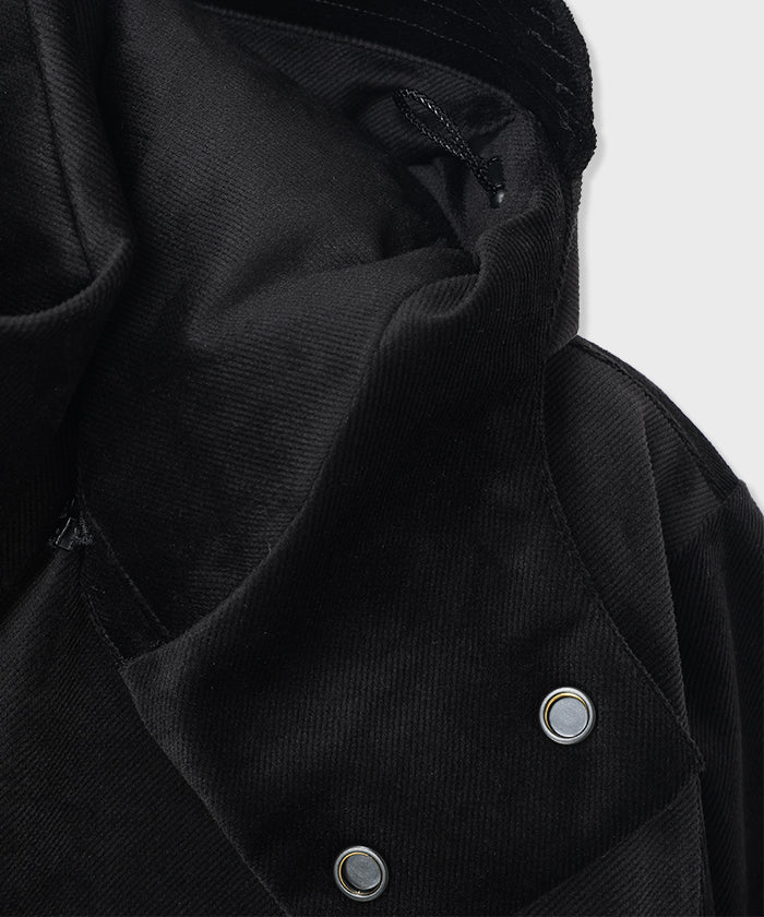 CRAFTED BY DESCENTE.LAB[シンセティック・ベロアツイル ウォータープルーフ ダウンジャケット FDJ10M]ブラック6234600108メンズ