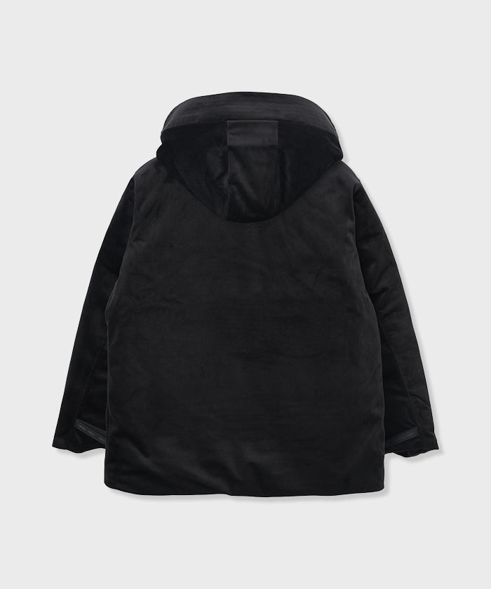 CRAFTED BY DESCENTE.LAB[シンセティック・ベロアツイル ウォータープルーフ ダウンジャケット FDJ10M]ブラック6234600108メンズ