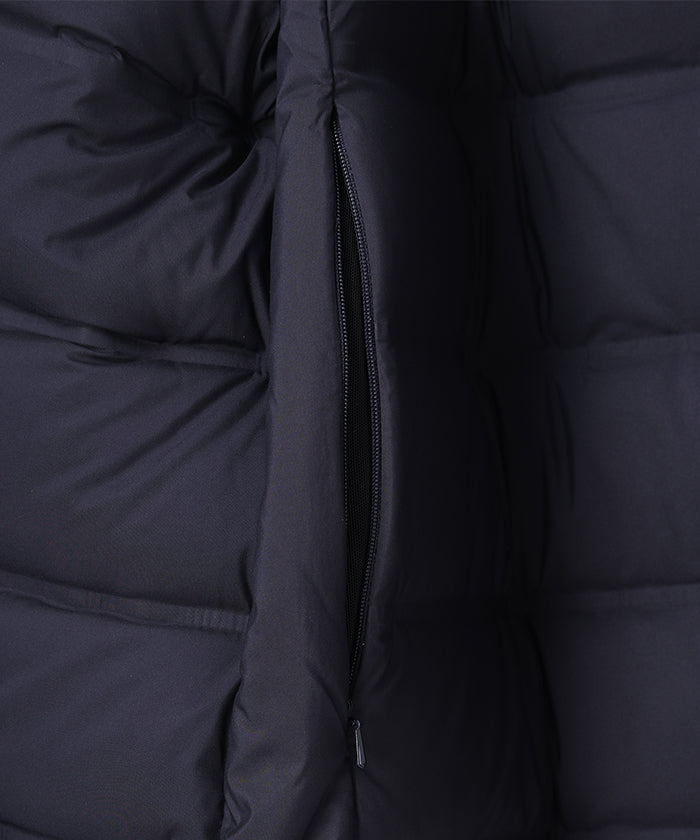 CRAFTED BY DESCENTE.LAB[シンセティック・ベロアツイル ウォータープルーフ ダウンジャケット FDJ10M]ネイビー6234600178メンズ