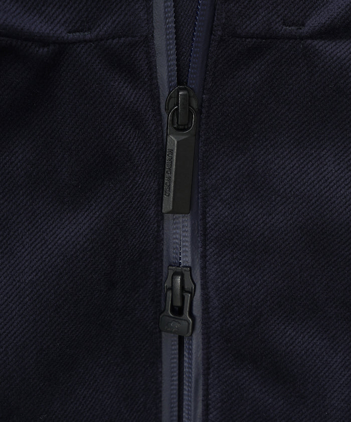 CRAFTED BY DESCENTE.LAB[シンセティック・ベロアツイル ウォータープルーフ ダウンジャケット FDJ10M]ネイビー6234600178メンズ