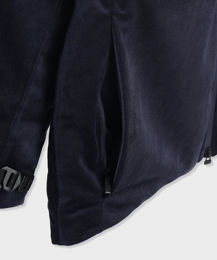 CRAFTED BY DESCENTE.LAB[シンセティック・ベロアツイル ウォータープルーフ ダウンジャケット FDJ10M]ネイビー6234600178メンズ