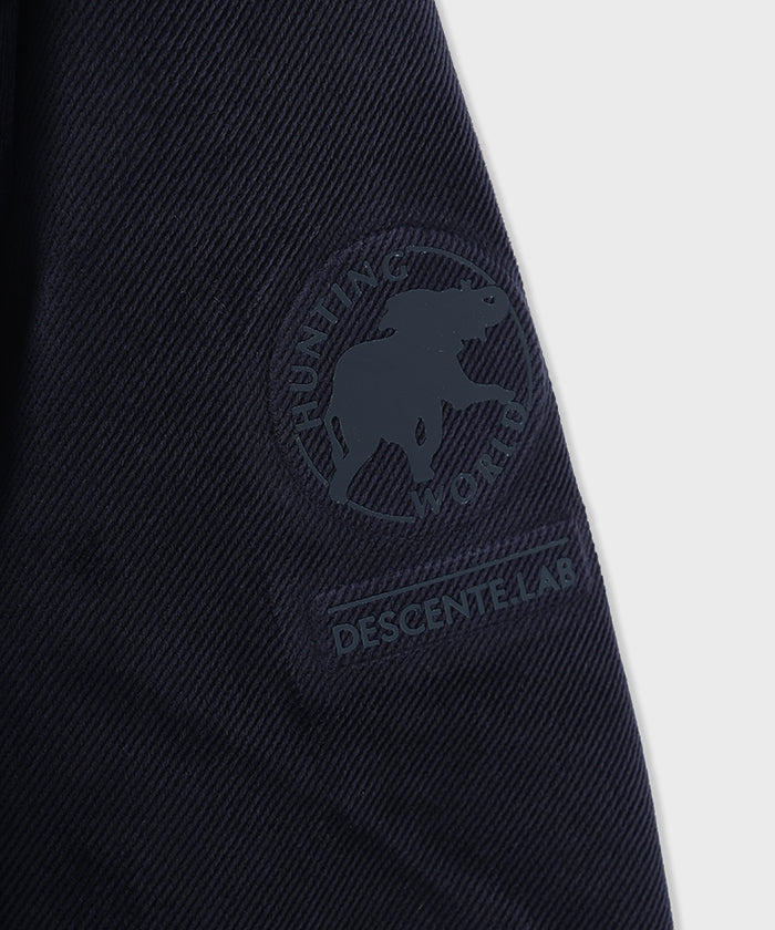 CRAFTED BY DESCENTE.LAB[シンセティック・ベロアツイル ウォータープルーフ ダウンジャケット FDJ10M]ネイビー6234600178メンズ