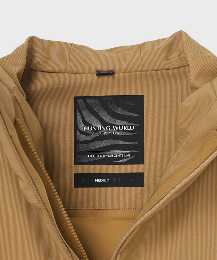 CRAFTED BY DESCENTE.LAB[オルタネイトリーウェーブ ダウンフードジャケット FDJ11M]キャメル6234600234メンズ