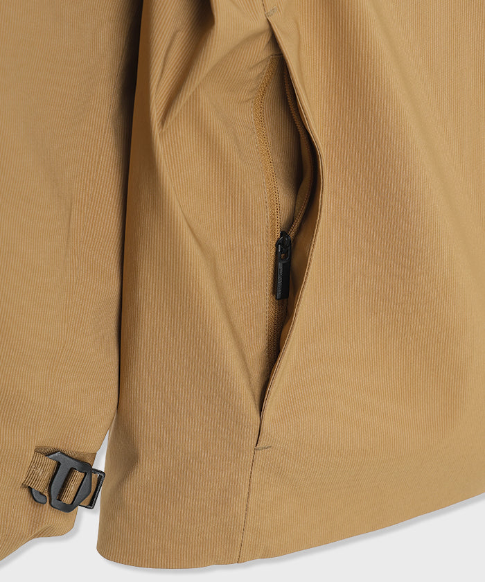 CRAFTED BY DESCENTE.LAB[オルタネイトリーウェーブ ダウンフードジャケット FDJ11M]キャメル6234600234メンズ