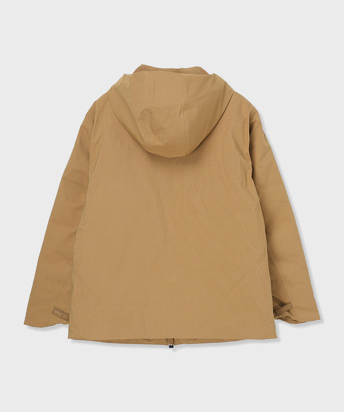 CRAFTED BY DESCENTE.LAB[オルタネイトリーウェーブ ダウンフードジャケット FDJ11M]キャメル6234600234メンズ