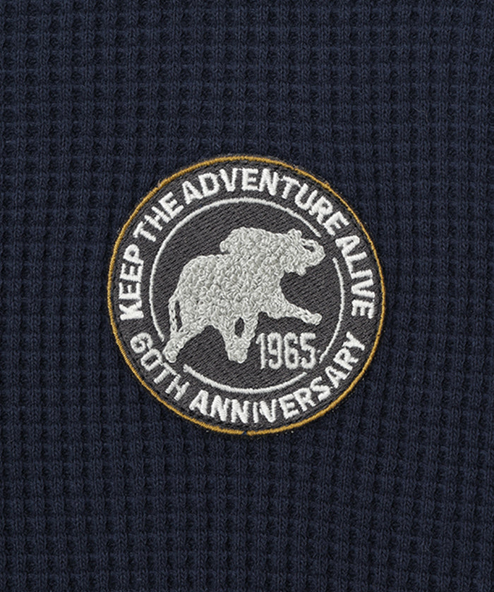 [ワッフルロングスリーブTシャツ 52TS02]ネイビー6204660278 4