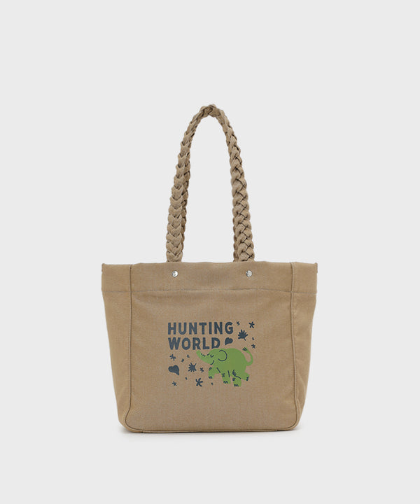 グリーンタグ[トートバッグM 7811BNO]ベージュ6109431532 – HUNTING
