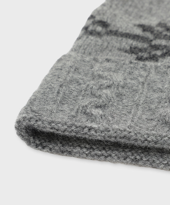 [ケーブルニットキャップ 52CP02]グレー6204890205メンズ&ウィメンズ 5