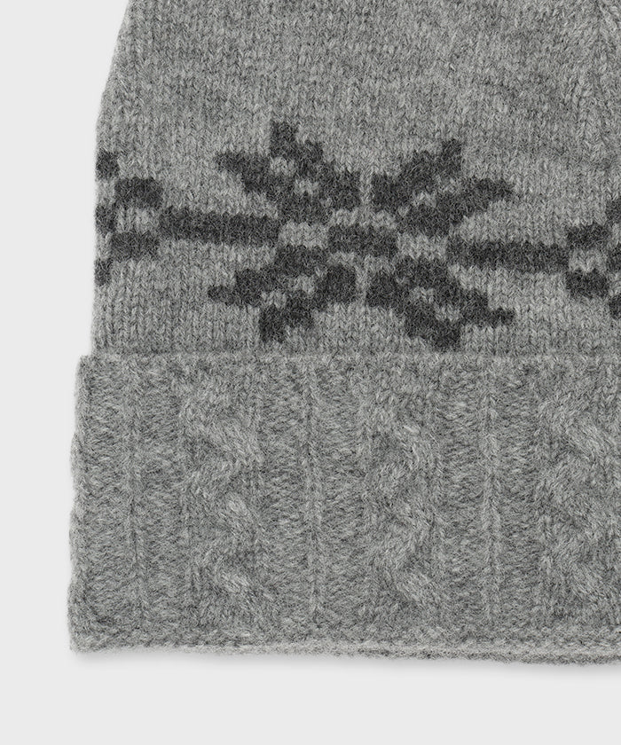 [ケーブルニットキャップ 52CP02]グレー6204890205メンズ&ウィメンズ 4