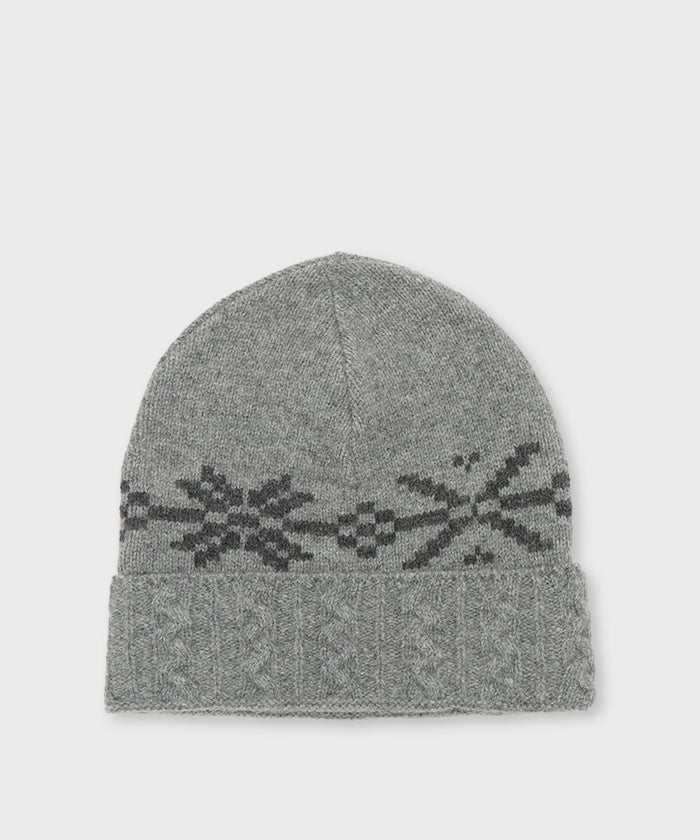 [ケーブルニットキャップ 52CP02]グレー6204890205メンズ&ウィメンズ (グレー)